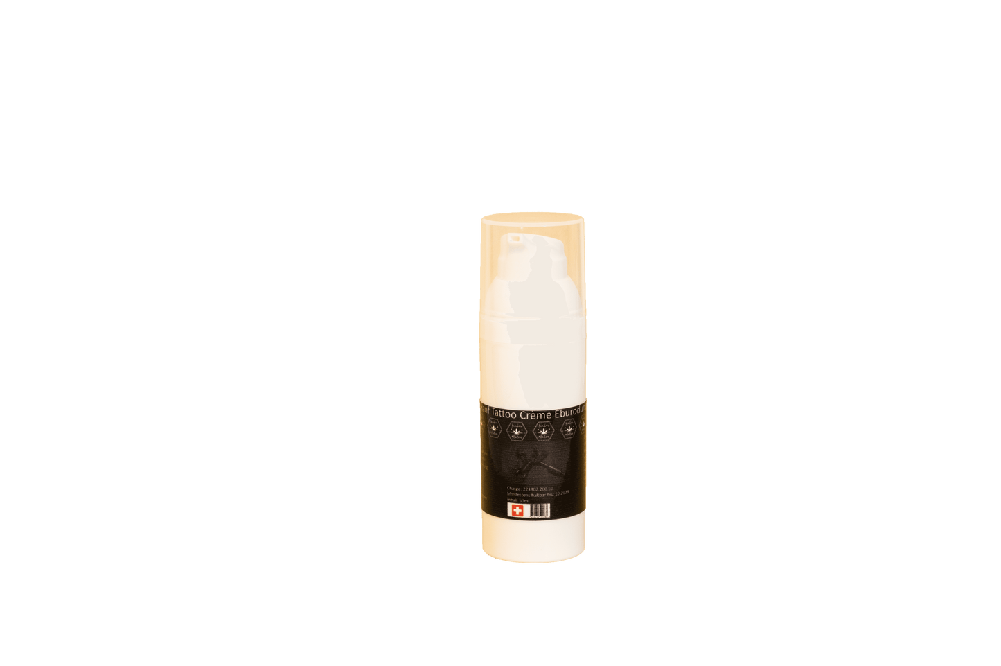 Hanf Tattoo Crème Eburodunum 25ml zur schnellen Abheilung von Tätowierungen. Die rückfettende Wirkung unterstützt die Hautregeneration und reduziert Rötungen.
