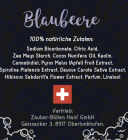 CBD - Badewürfel Blaubeere