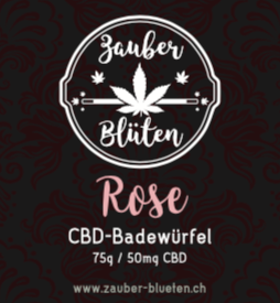 CBD - Badewürfel Rose