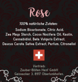 CBD - Badewürfel Rose