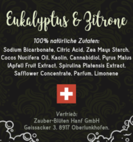 CBD - Badewürfel Eukalyptus & Zitrone